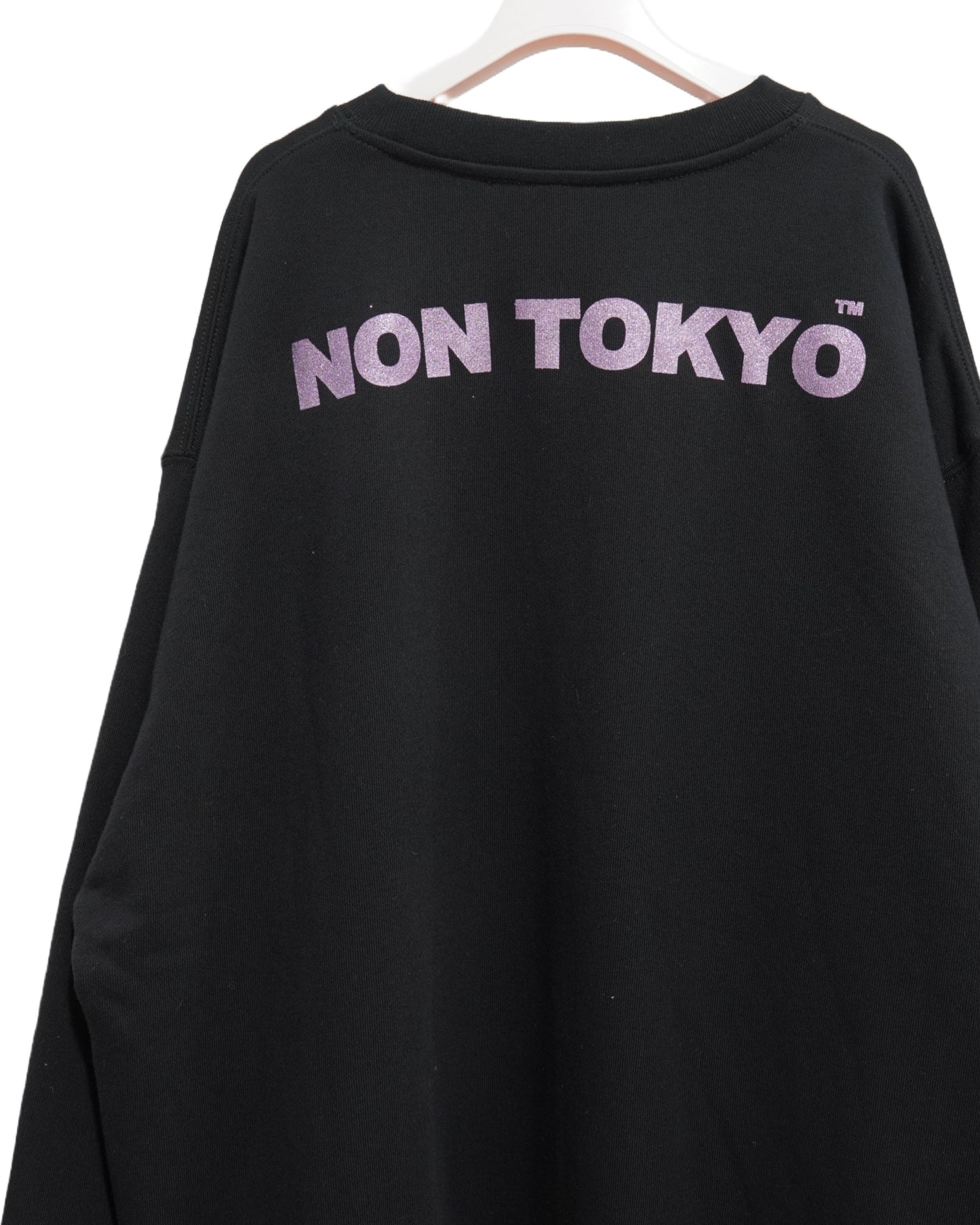 NON TOKYO / PRINT SWEAT(PANSY / BLACK) / 〈ノントーキョー〉プリントスウェット (パンジー / ブラック)