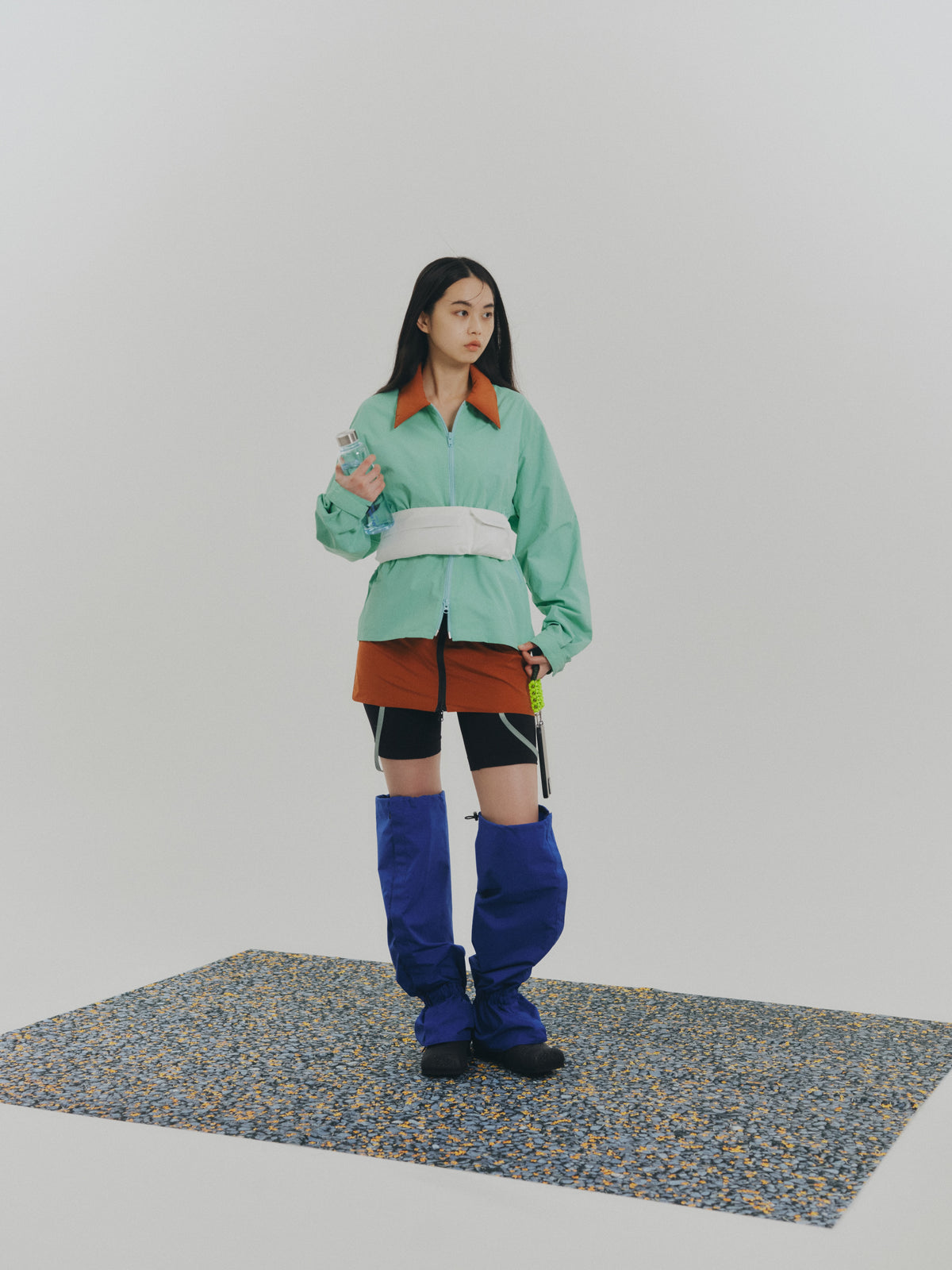 BI COLOR TECH BLOUSON (M.GREEN x BROWN)