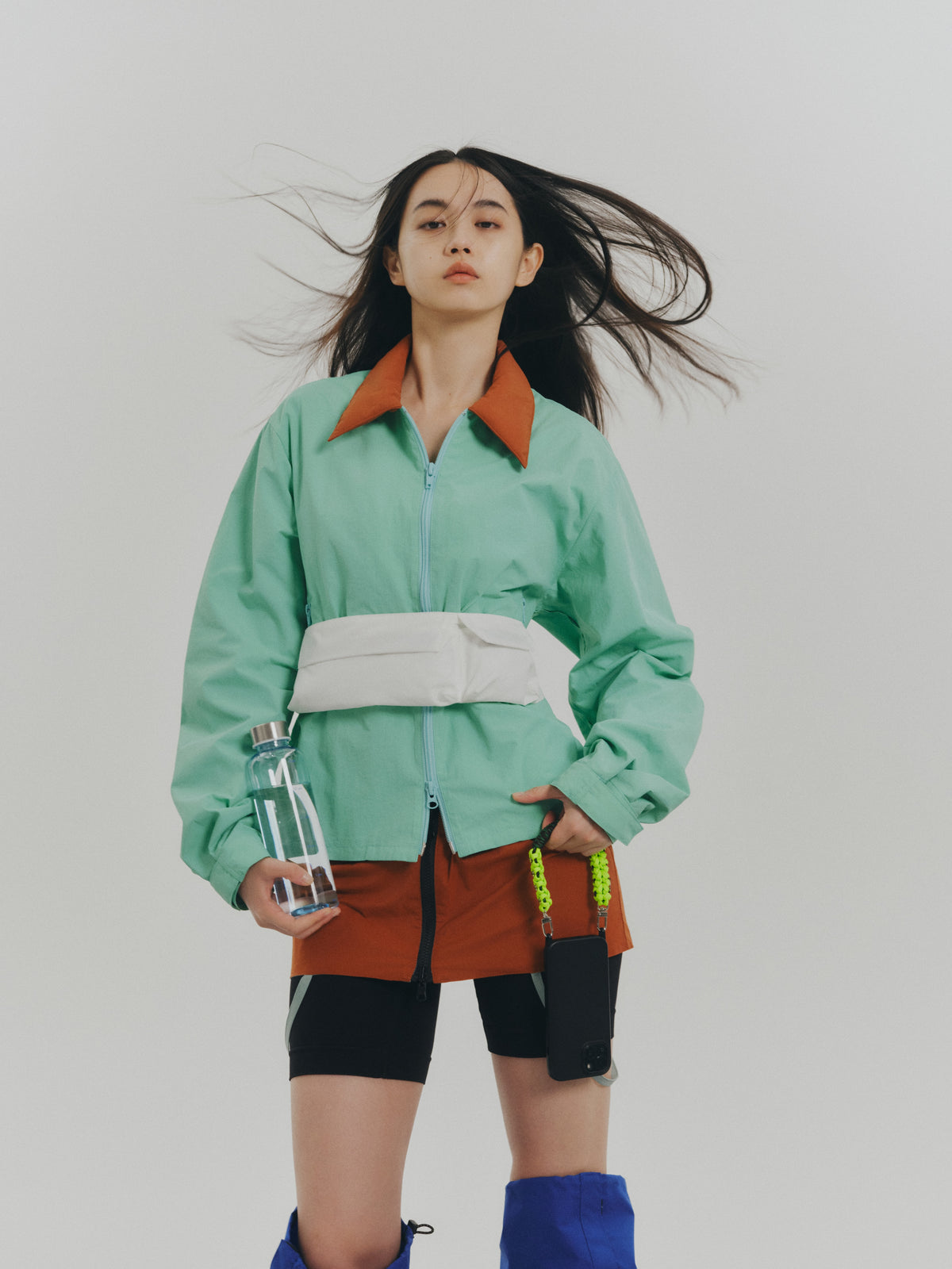 BI COLOR TECH BLOUSON (M.GREEN x BROWN)