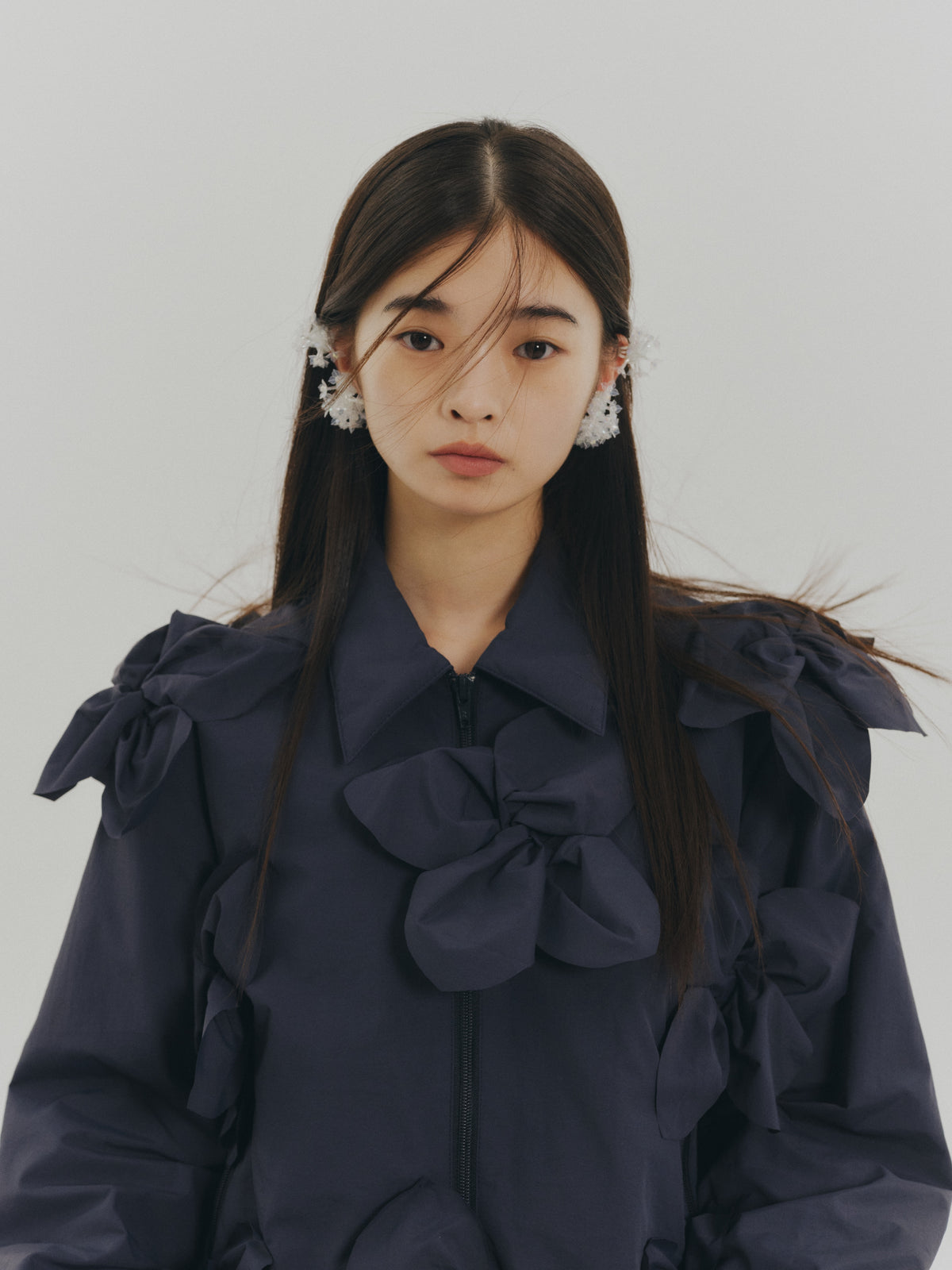 FLOWER TECH BLOUSON  (NAVY)