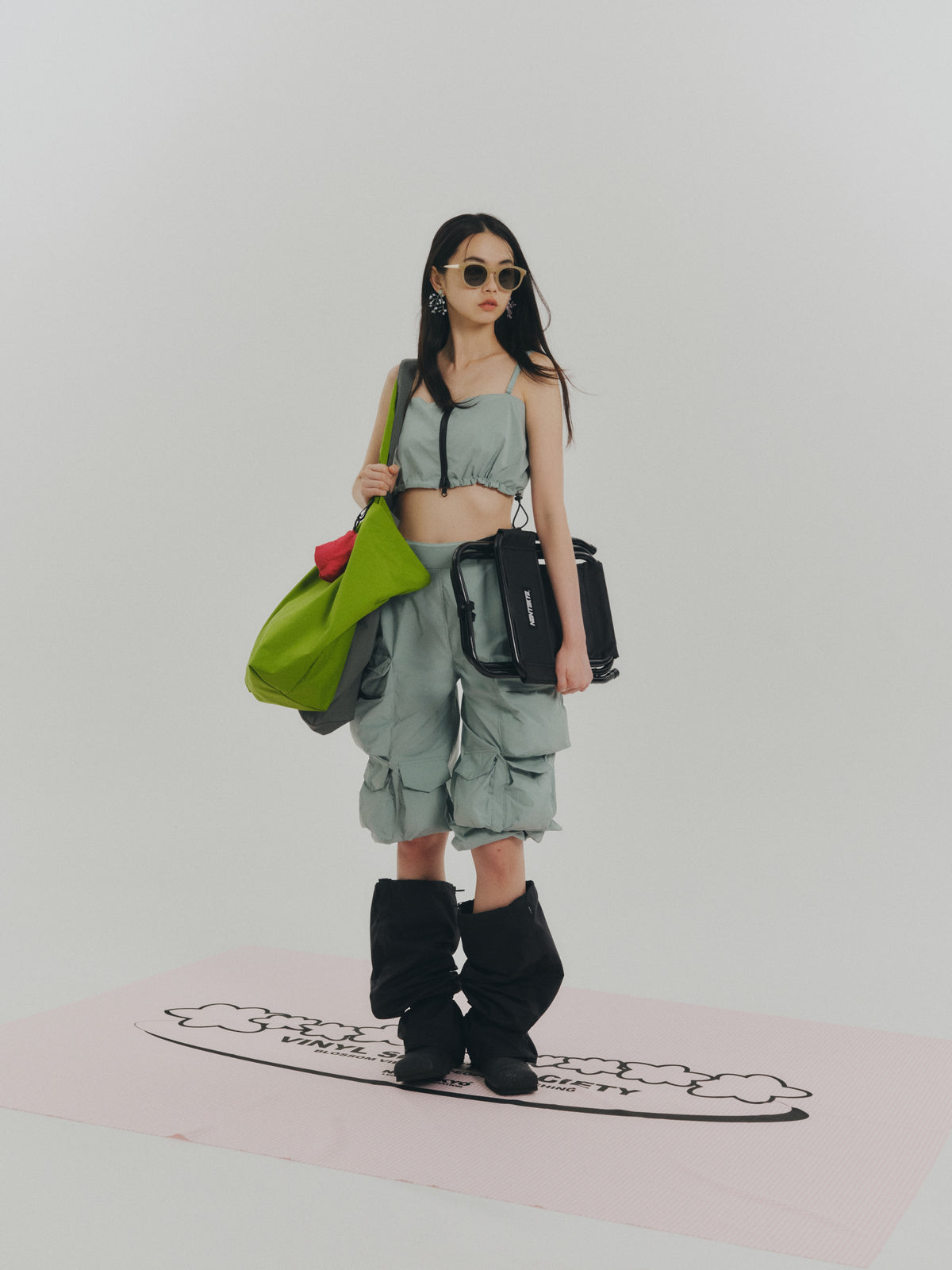 METAL ARM SUNGLASS (BEIGE)