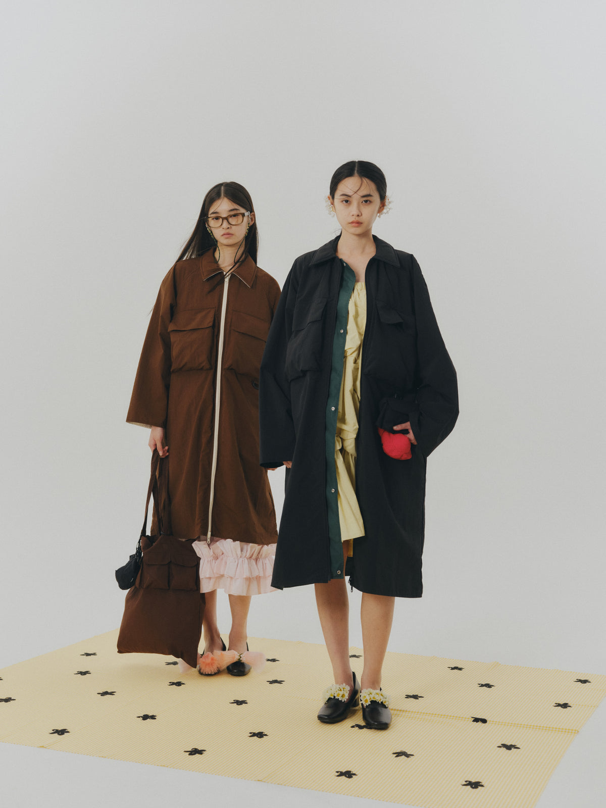 REVERSIBLE TECH COAT (BLACK x GREEN)