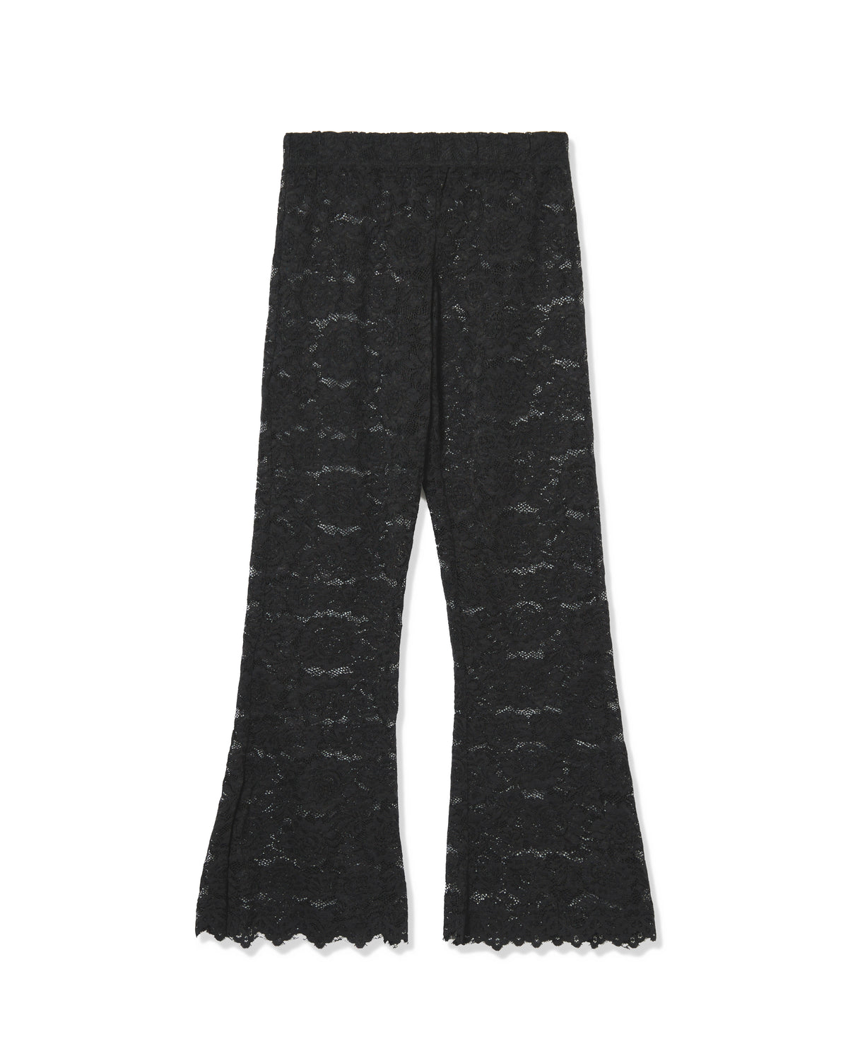 LACE FLARE PANTS (BLACK)