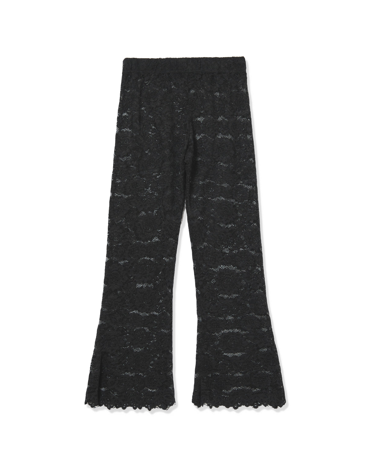 LACE FLARE PANTS (BLACK)