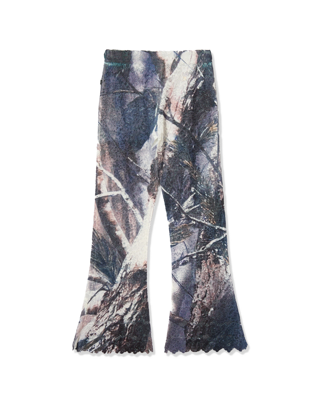 LACE DIRECT PRINT FLARE PANTS (CAMO)