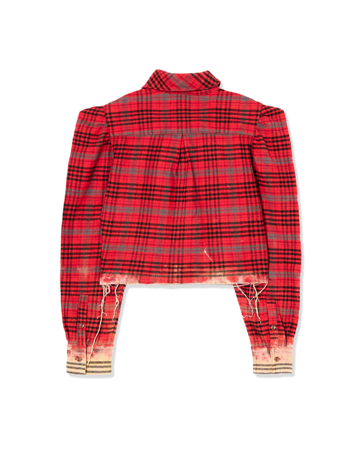 CHECK BLEACH SHIRT (RED)