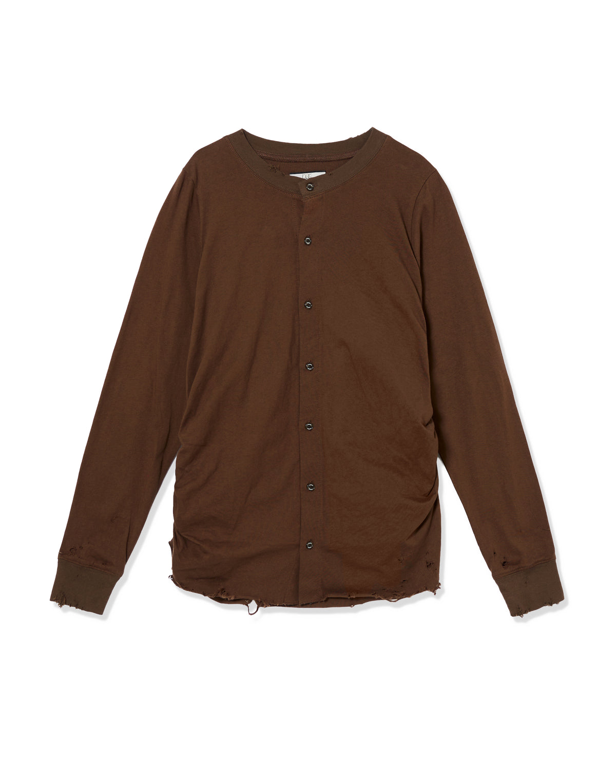 CRASH GATHER CARDIGAN (BROWN)