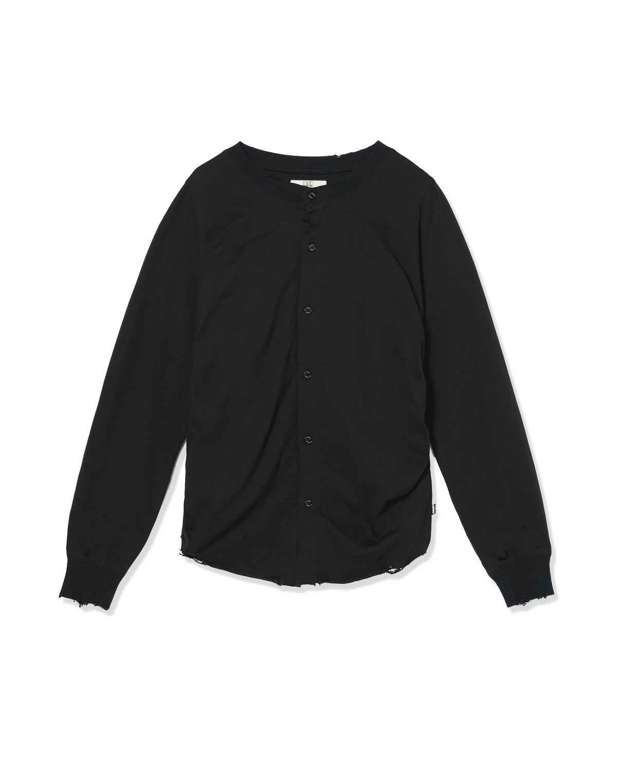 CRASH GATHER CARDIGAN (BLACK)