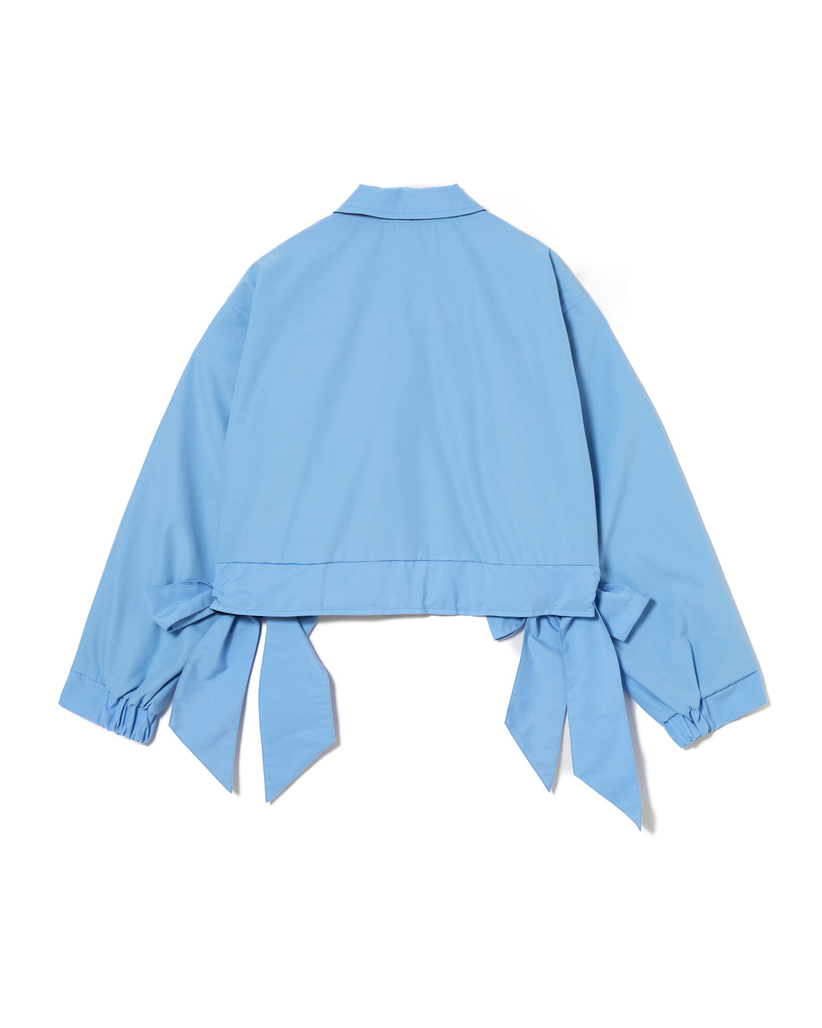REVERSIBLE RIBBON JACKET (L.BLUE x BLACK )
