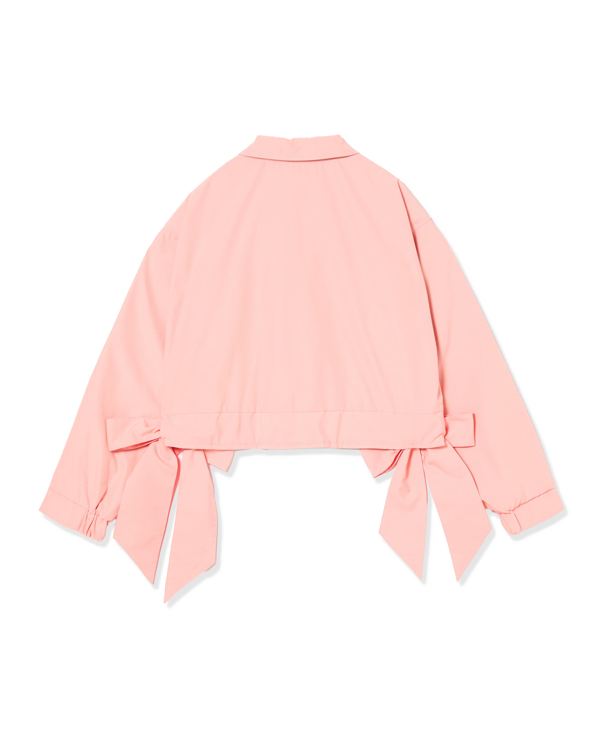 REVERSIBLE RIBBON JACKET (PINK x IVORY)