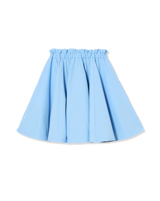 REVERSIBLE GATHER SKIRT (L.BLUE x BLACK )