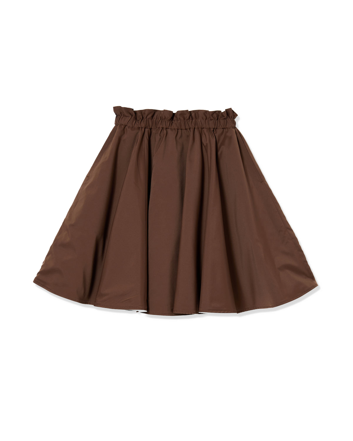REVERSIBLE GATHER SKIRT (M.GREEN x BROWN)
