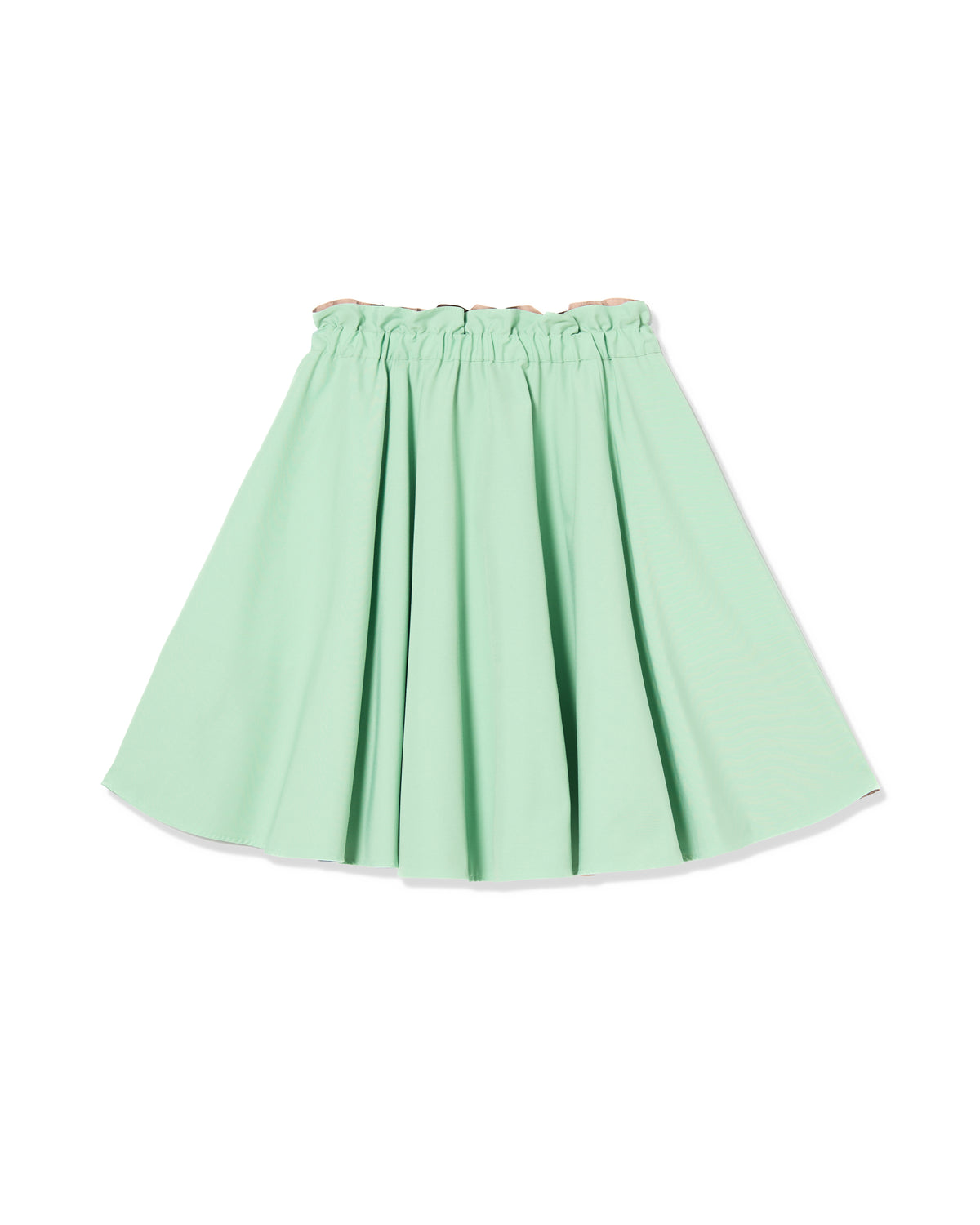 REVERSIBLE GATHER SKIRT (M.GREEN x BROWN)