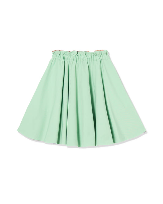 REVERSIBLE GATHER SKIRT (M.GREEN x BROWN)