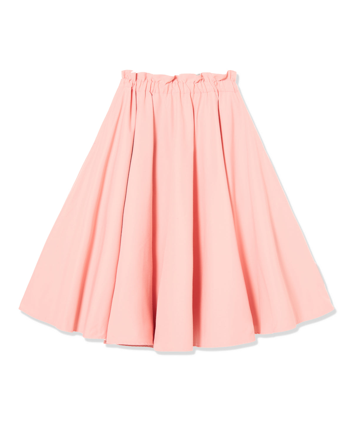 REVERSIBLE GATHER SKIRT (PINK x IVORY)