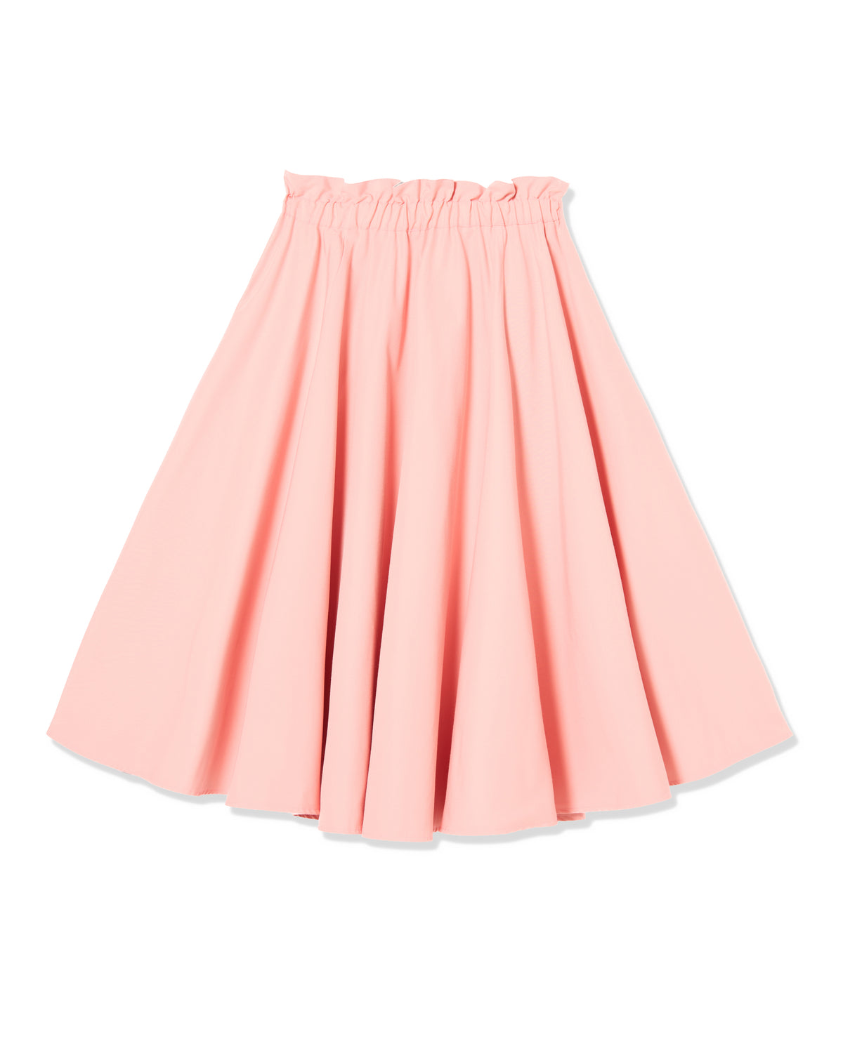 REVERSIBLE GATHER SKIRT (PINK x IVORY)