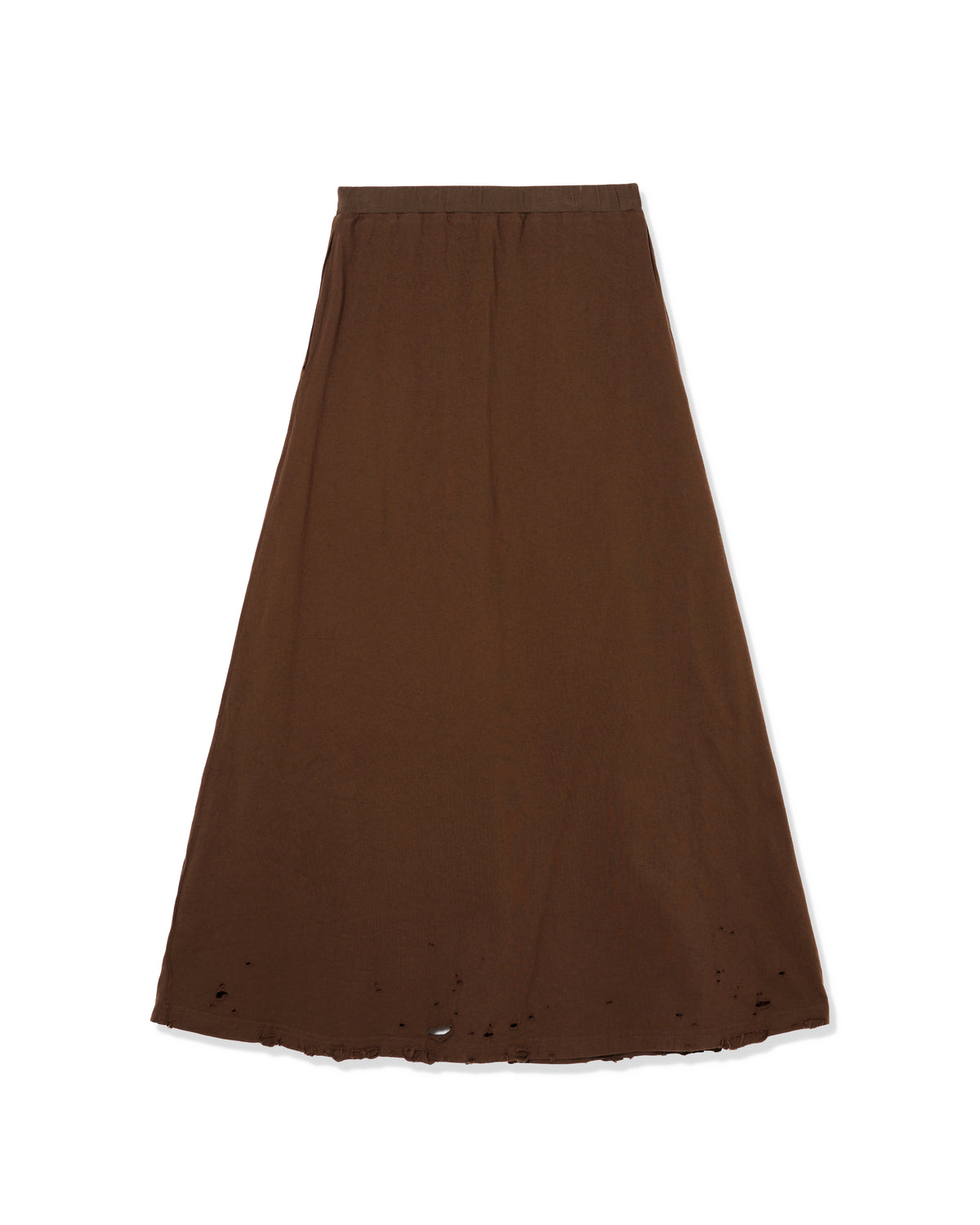 CRASH LONG SKIRT (BROWN)