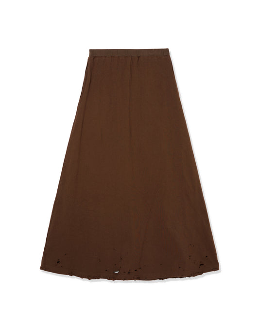 CRASH LONG SKIRT (BROWN)
