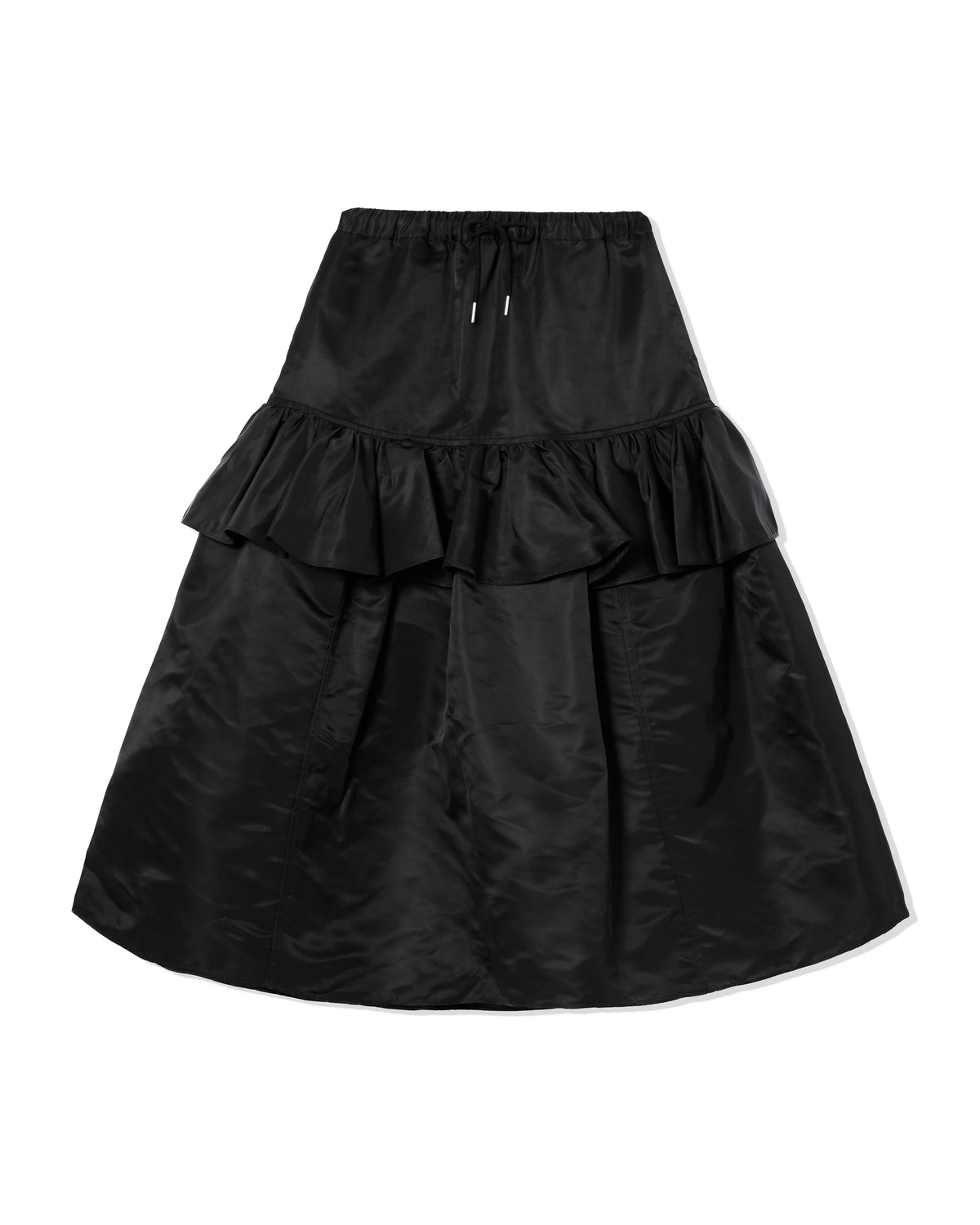 NYLON FRILL SKIRT (BLACK)