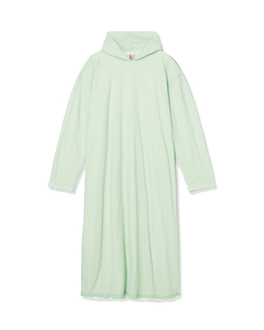 CRASH SHEER LAYER MAXI HOODIE (M.GREEN)