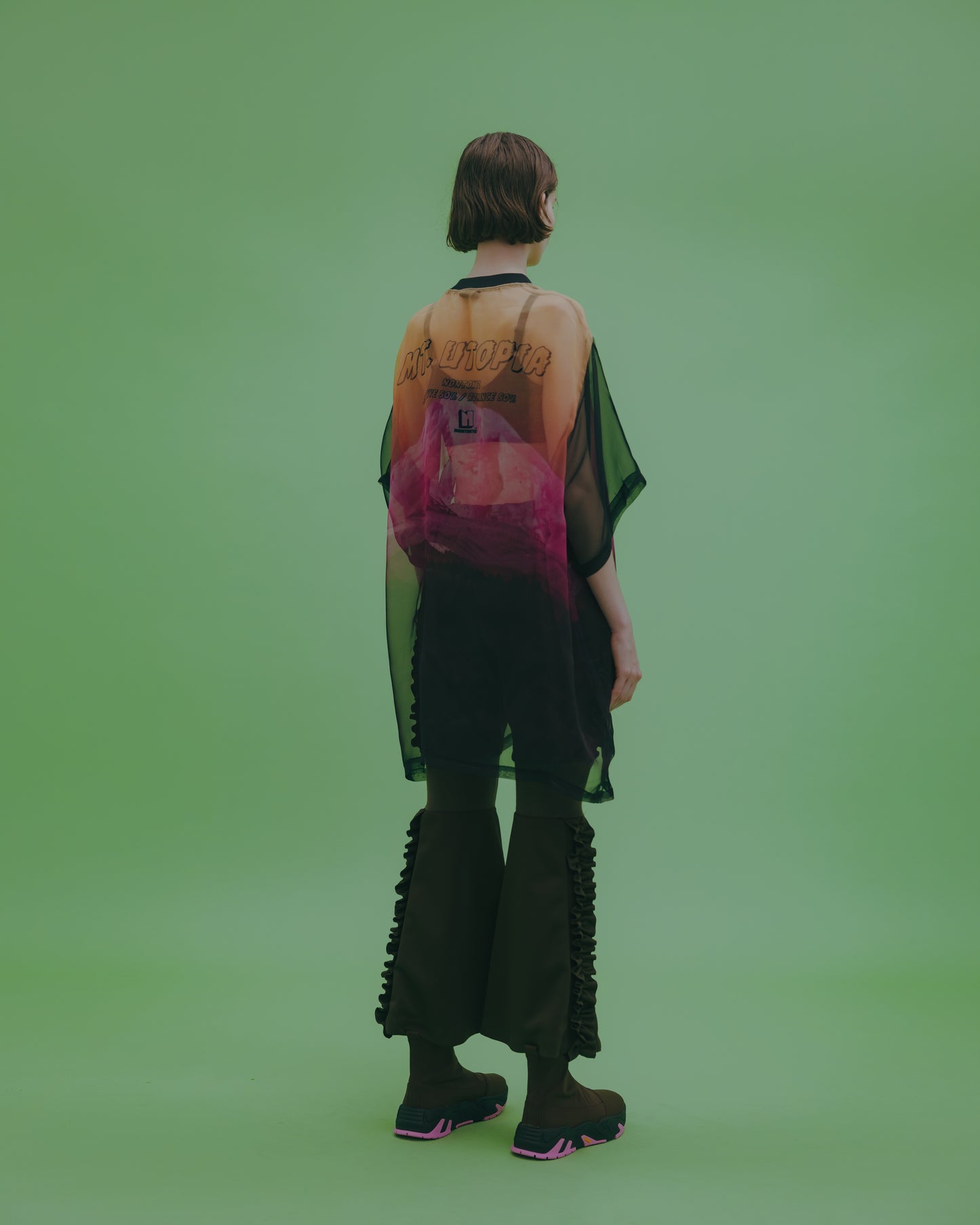 NON TOKYO / JERSEY FLARE PANTS (BROWN) / <NON TOKYO> Jersey flare pants (brown)