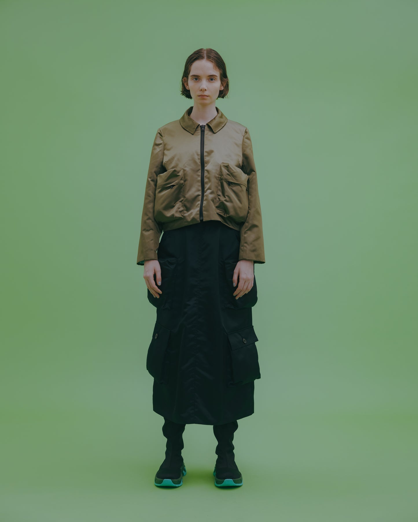 NON TOKYO / CARGO SKIRT (LIMONTA/BLACK)