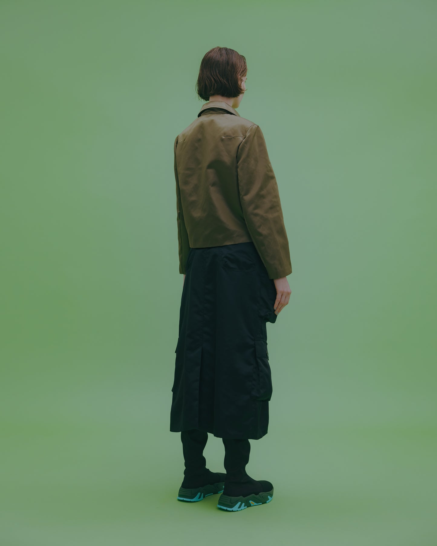 NON TOKYO / CARGO SKIRT (LIMONTA/BLACK) / &lt;NON TOKYO&gt; Cargo skirt (Limonta/Black)