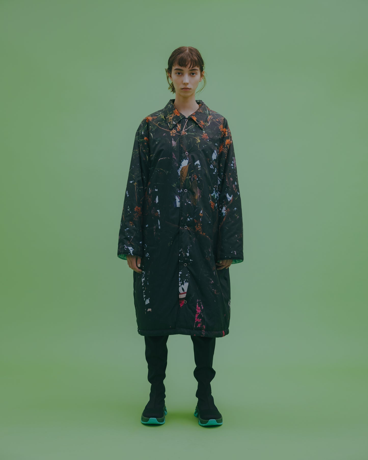 NON TOKYO / REVERSIBLE BATTING COAT (OSMANTHUS×M.GREEN)