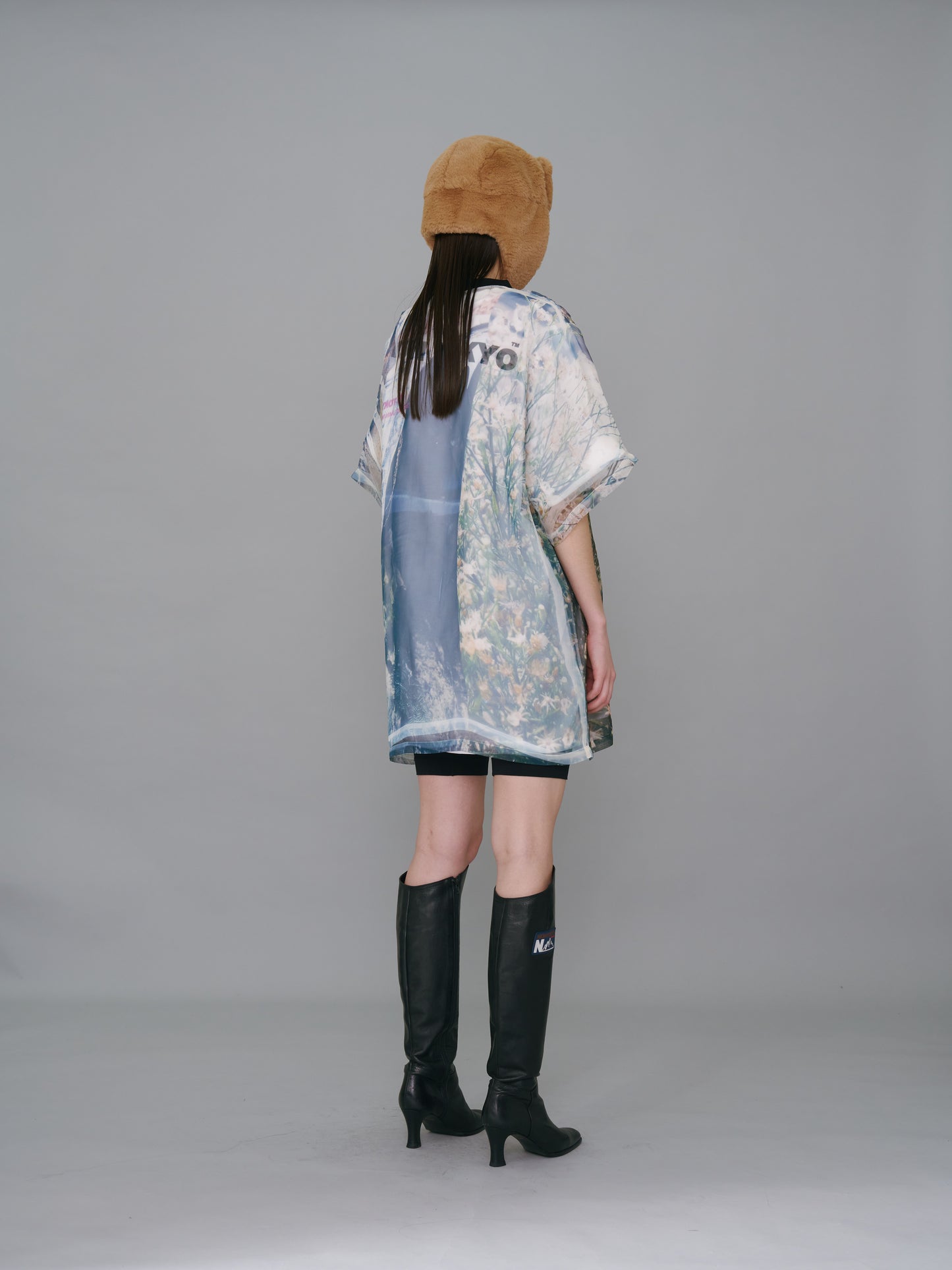 NON TOKYO / DIRECT PRINT SHEER TOP (ICICLE) / &lt;NON TOKYO&gt; Direct print sheer top (icicle)