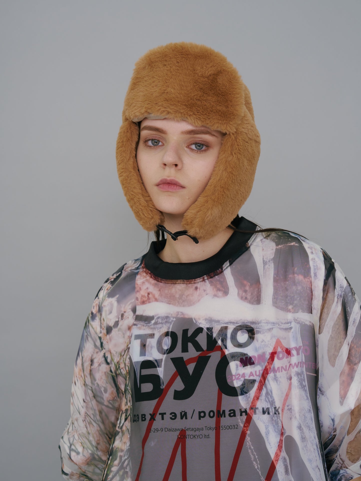 NON TOKYO / DIRECT PRINT SHEER TOP (ICICLE) / &lt;NON TOKYO&gt; Direct print sheer top (icicle)