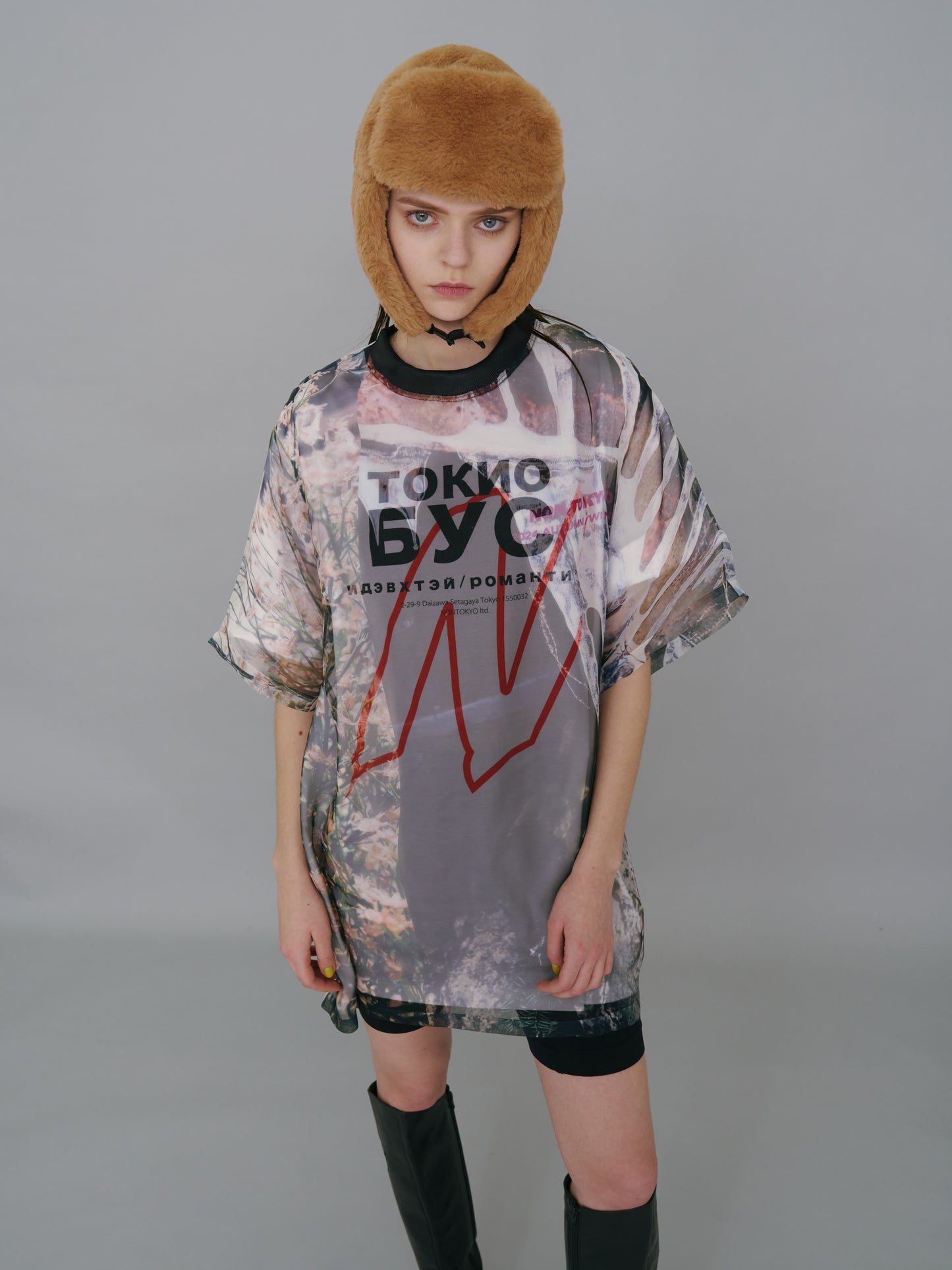 NON TOKYO / PRINT BIG T-SHIRT (N / WHITE)