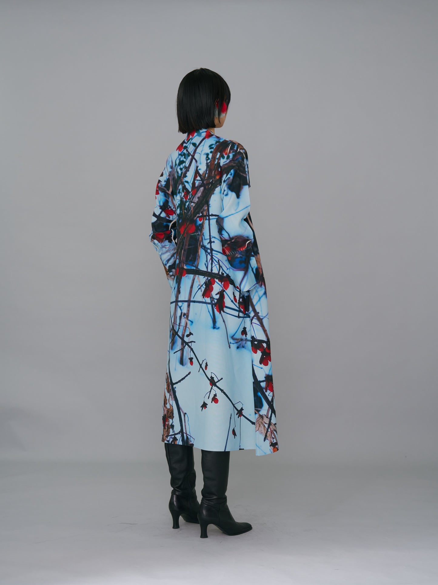 NON TOKYO / DIRECT PRINT PULLOVER ONE-PIECE (WHITE BRANCH)