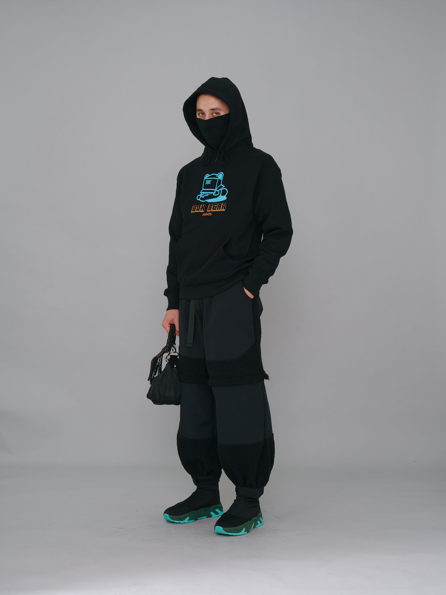 NON TOKYO / GRITTER PRINT PARKA (BLACK)