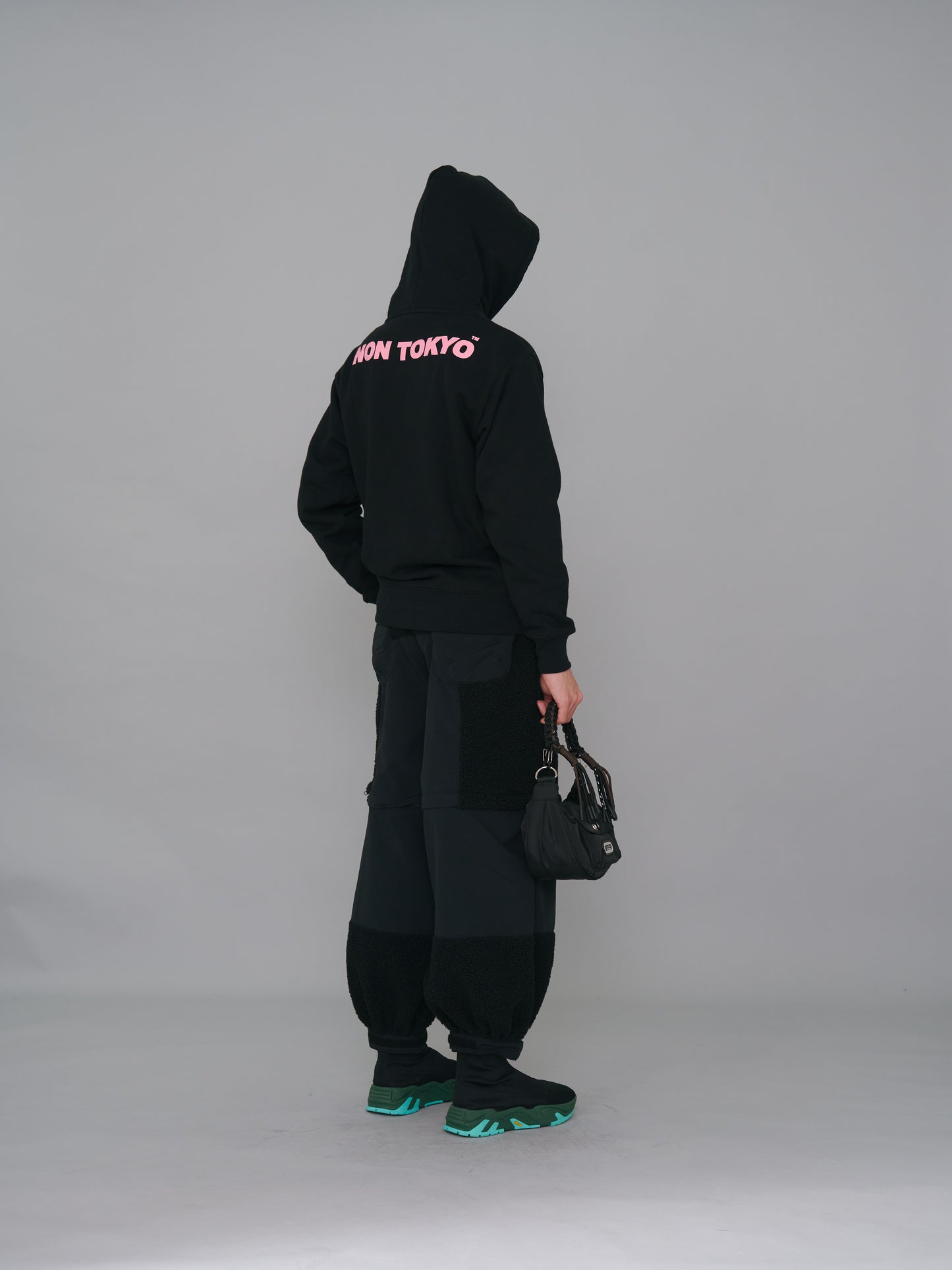 NON TOKYO / GRITTER  PRINT PARKA (BLACK)