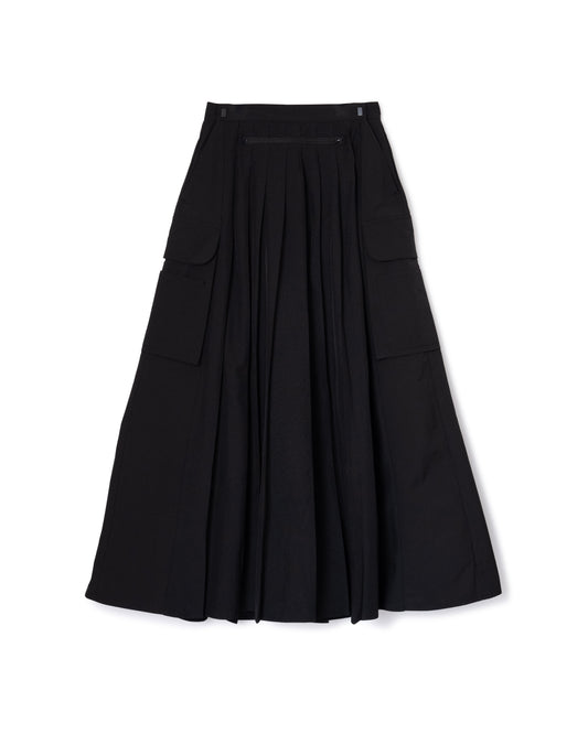 [PRE ORDER] 2WAY MULTIPOCKET PLEATS SKIRT (BLACK)