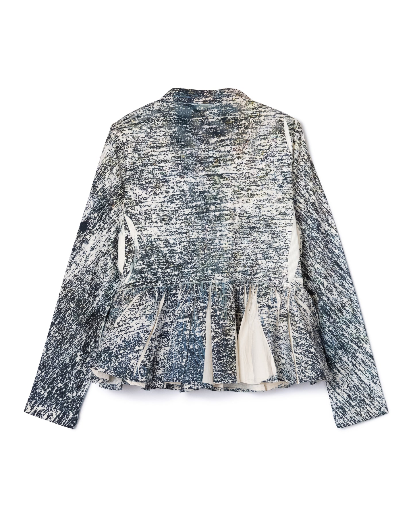 [PRE ORDER] DIRECT PRINT RIB GATHER CARDIGAN (NOISE)