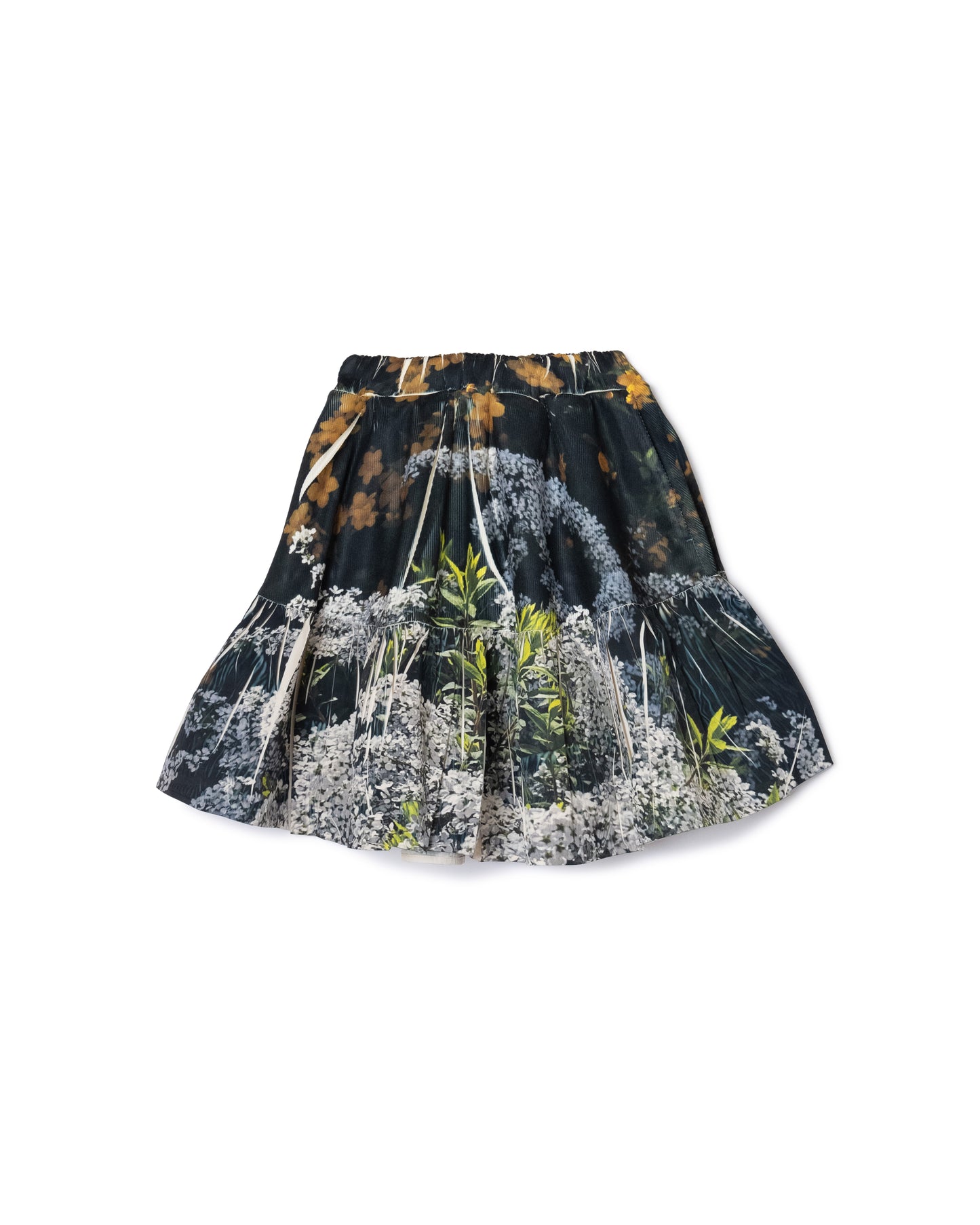 [PRE ORDER] DIRECT PRINT RIB GATHER MINI SKIRT (FLOWER)