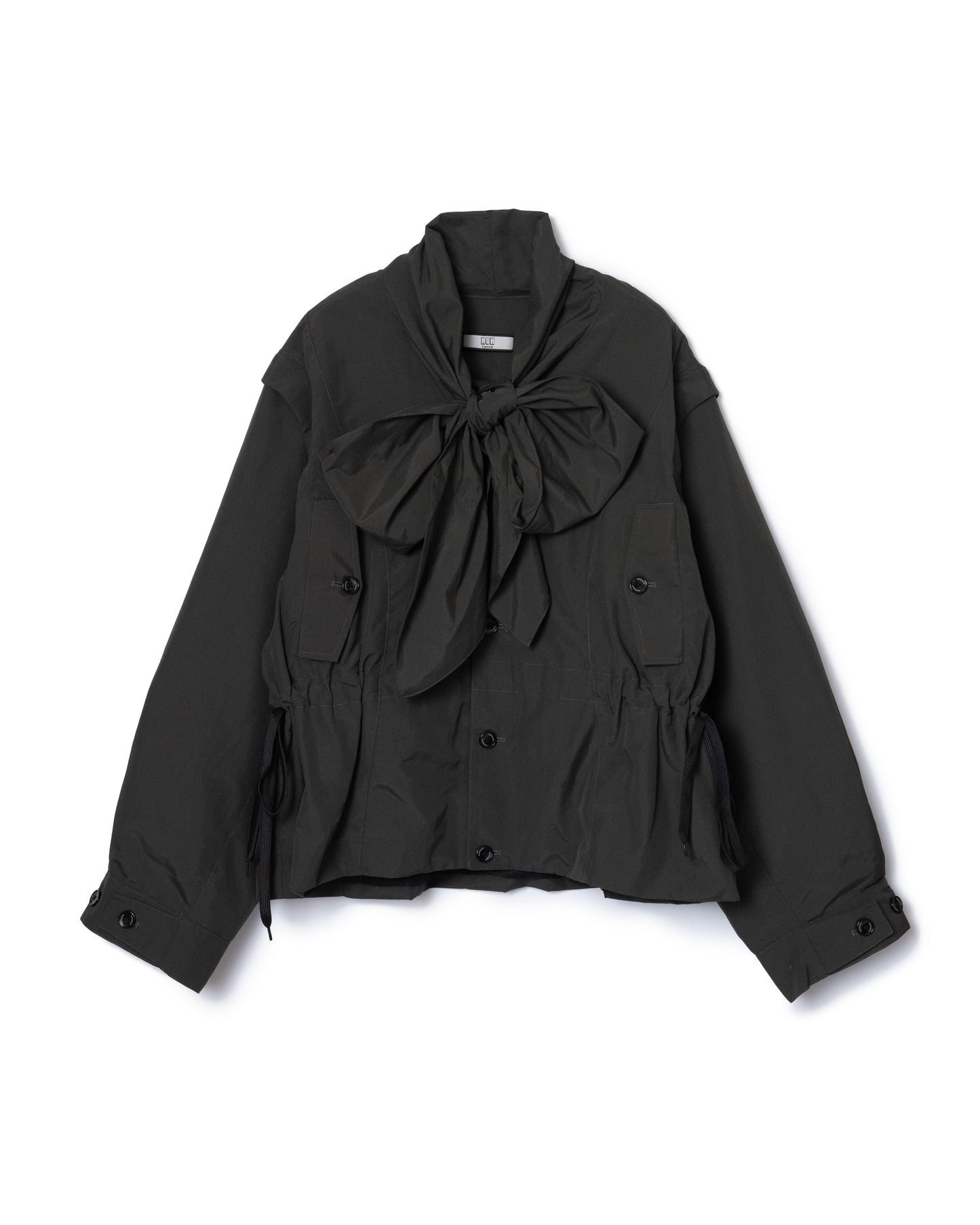 [PRE ORDER] 2WAY RIBBON WORK JACKET (GRAY)