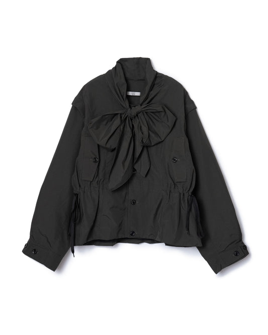 [PRE ORDER] 2WAY RIBBON WORK JACKET (GRAY)