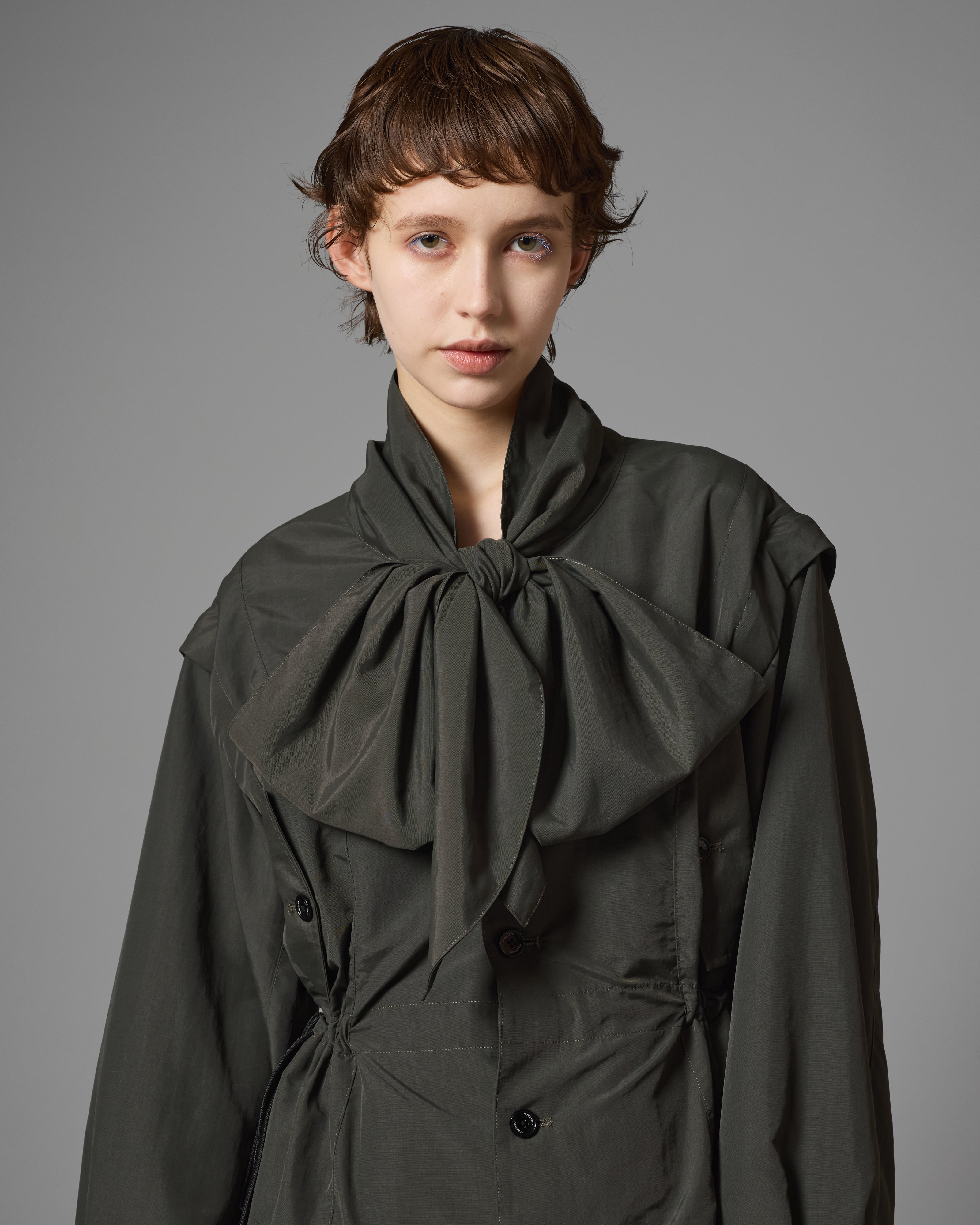 2WAY RIBBON WORK JACKET (GRAY) – NON TOKYO