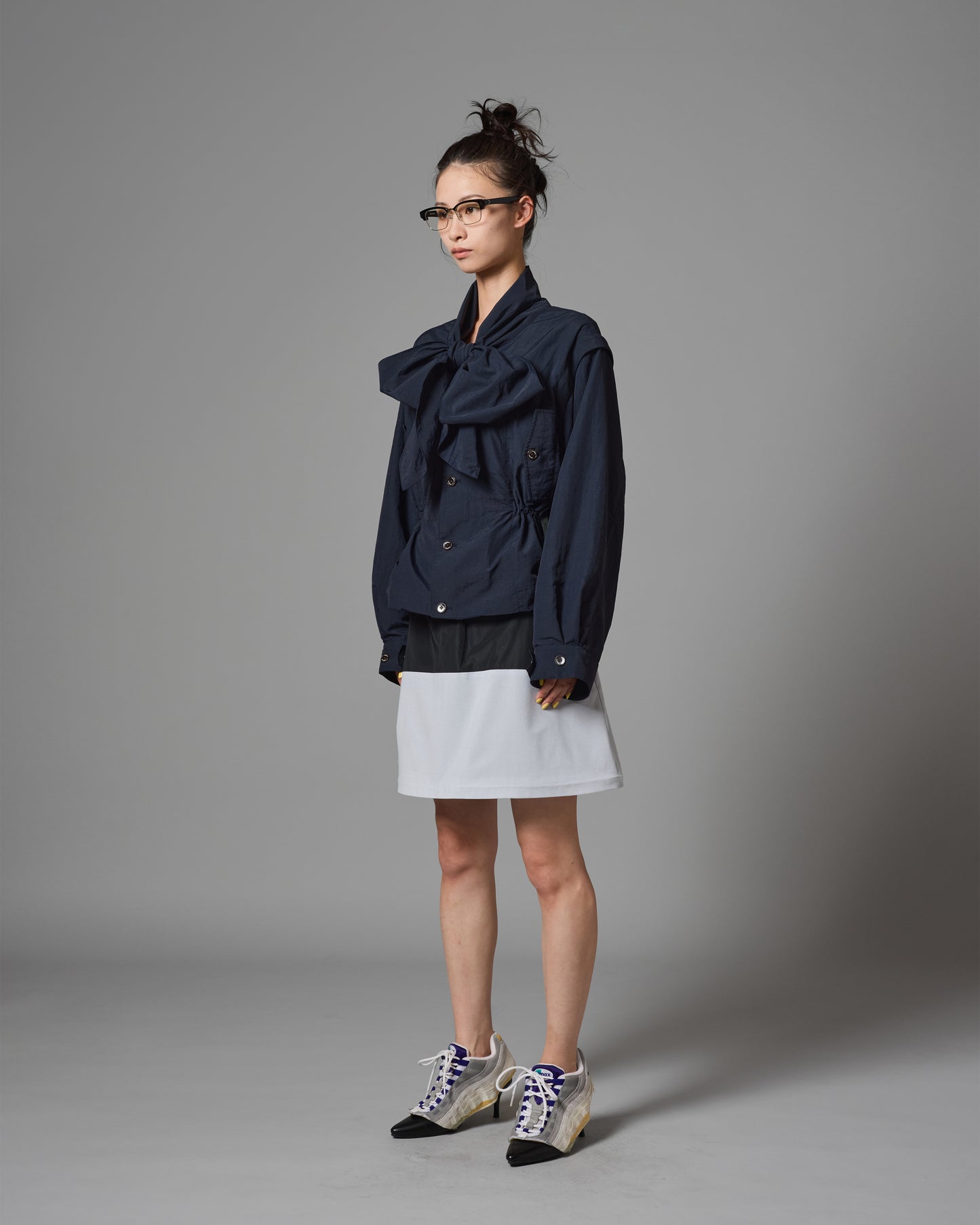 [PRE ORDER] 2WAY RIBBON WORK JACKET (NAVY)