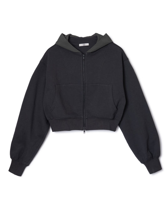 [PRE ORDER] NYLON HOOD ZIP-UP PARKER (GRAY)