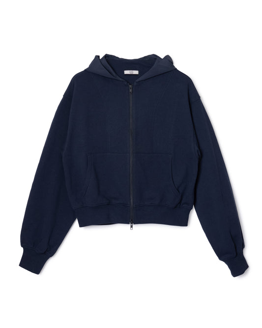 [PRE ORDER] NYLON HOOD ZIP-UP PARKER (BLACK)