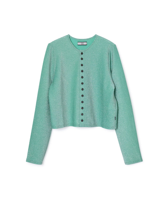 [PRE ORDER] GLITTER CARDIGAN (GREEN)
