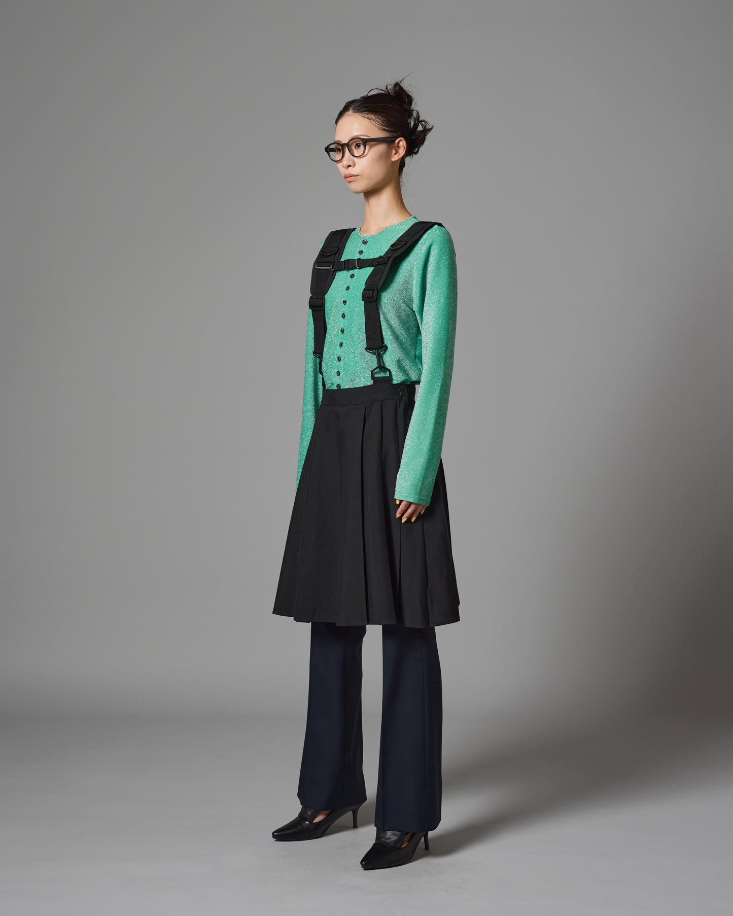 [PRE ORDER] GLITTER CARDIGAN (GREEN)