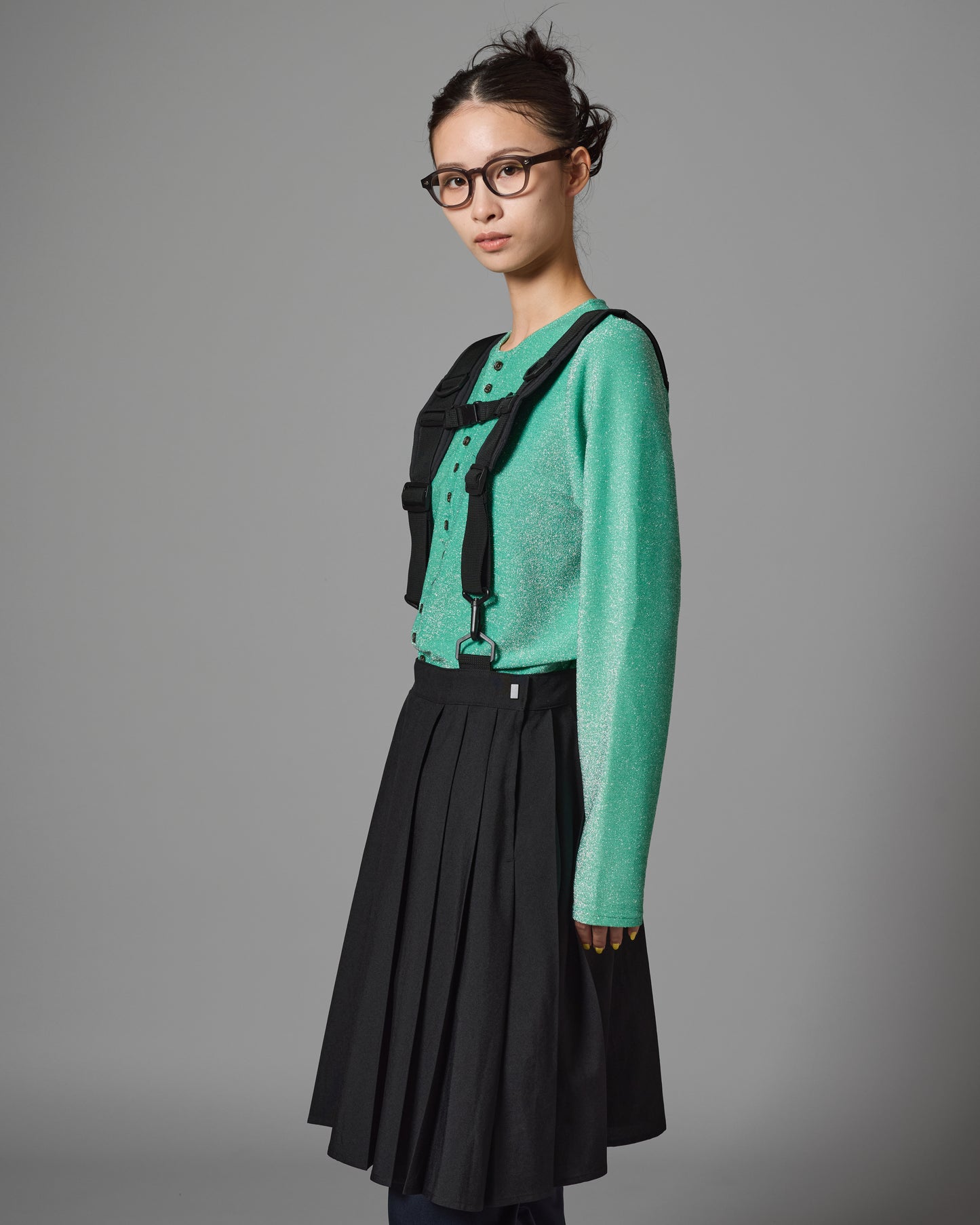 [PRE ORDER] GLITTER CARDIGAN (GREEN)