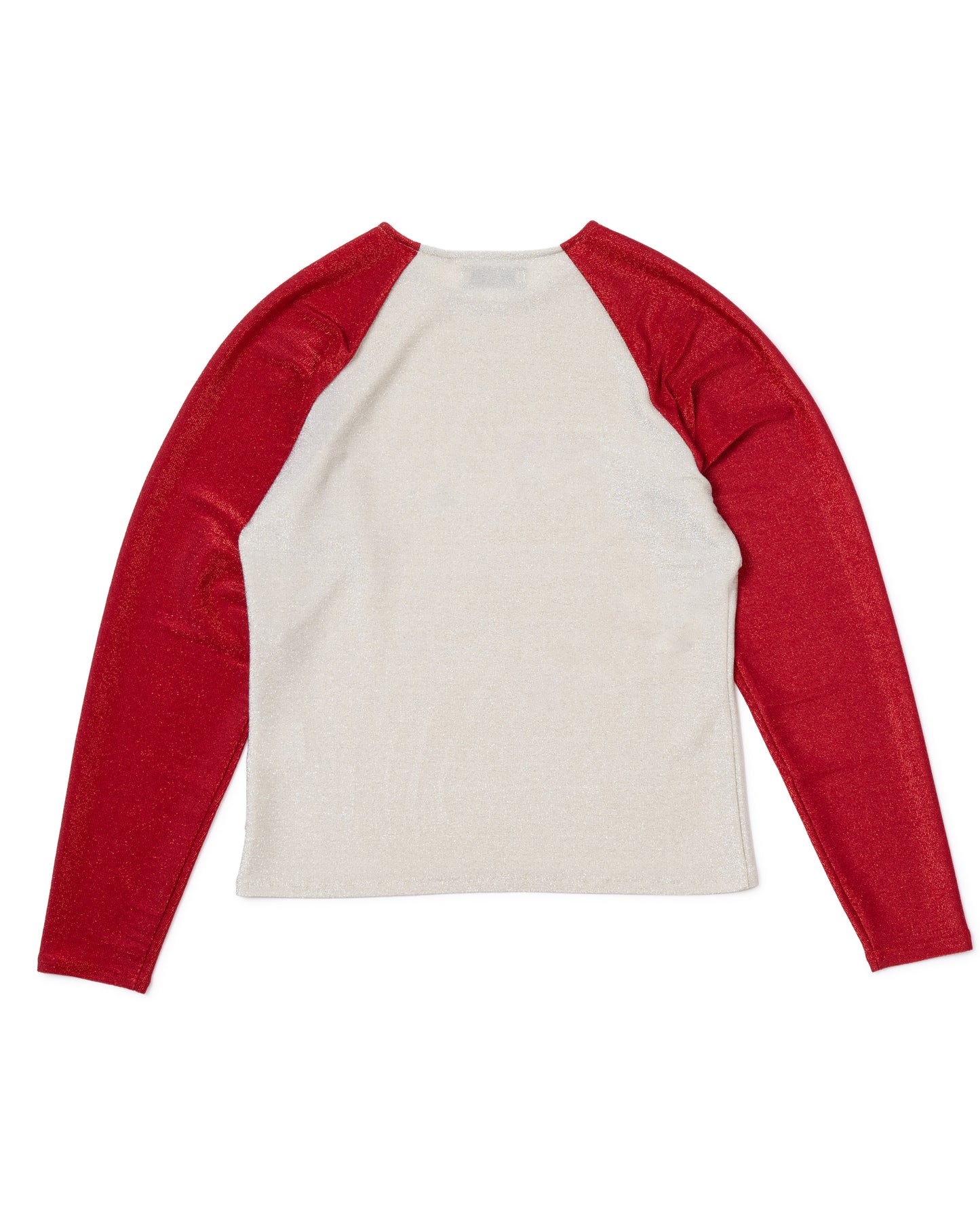 [PRE ORDER] GLITTER RAGLAN C/S (WHITE×RED)