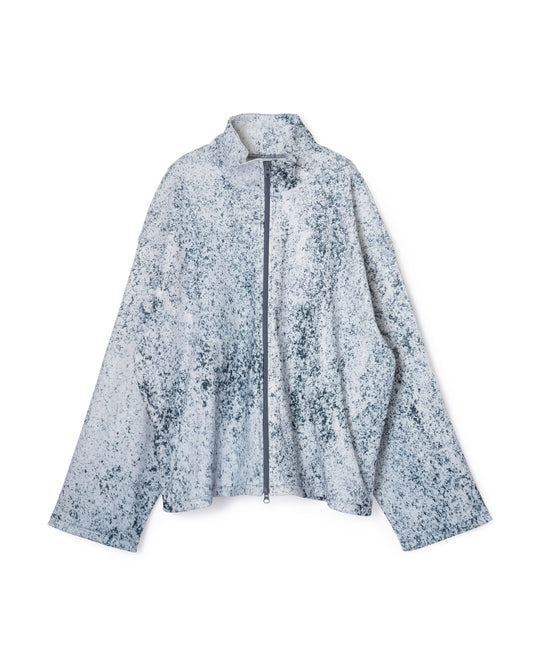 PRINT RIB ZIP-UP BLOUSON (NOISE)