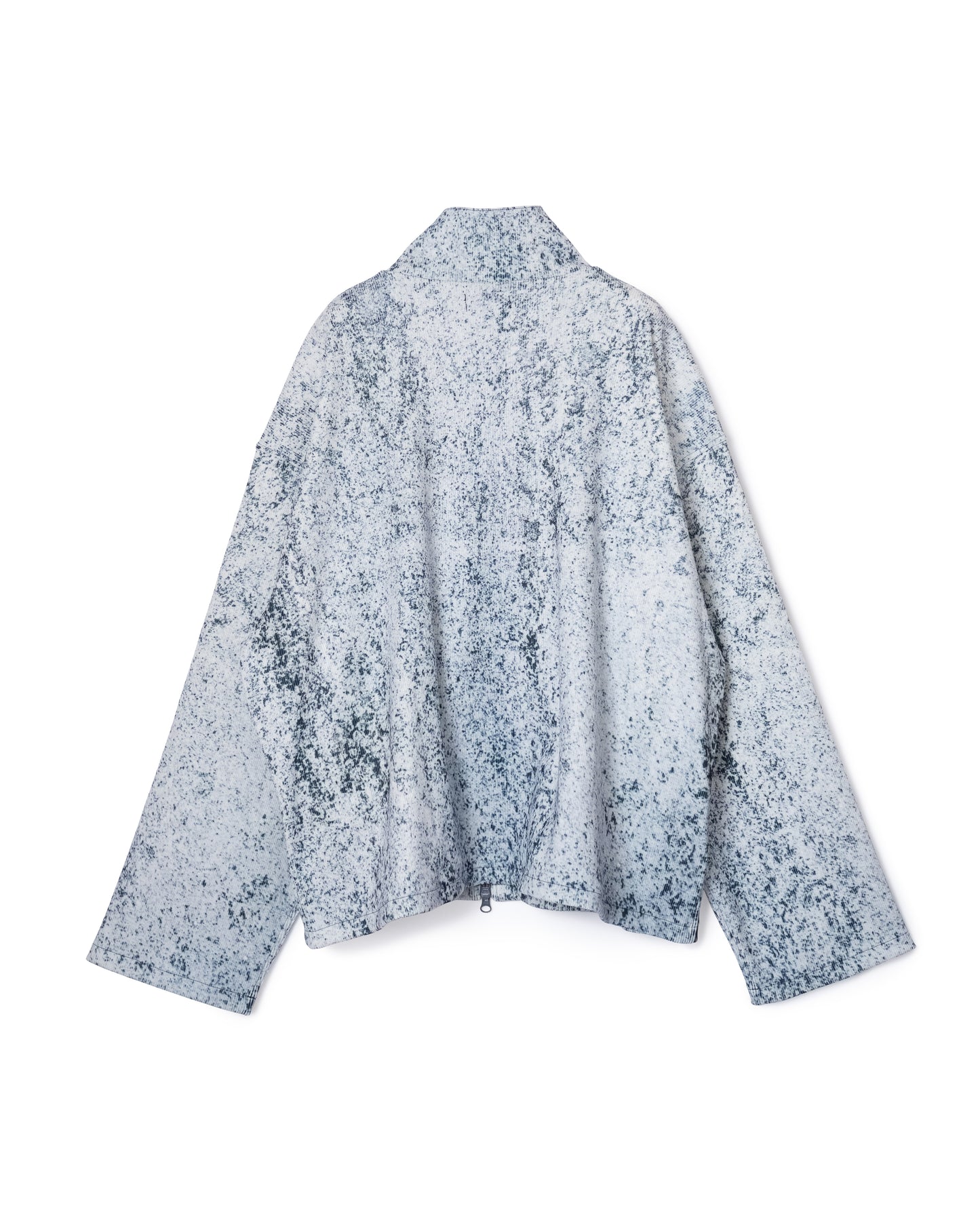 PRINT RIB ZIP-UP BLOUSON (NOISE)