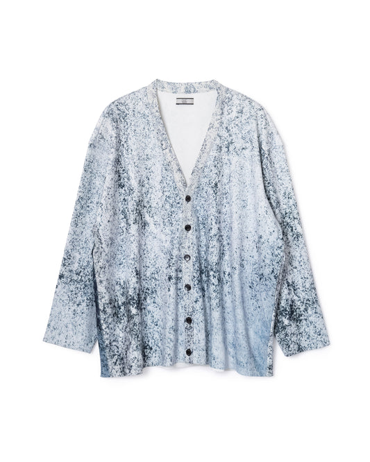 [PRE ORDER] PRINT RIB BIG CARDIGAN (NOISE)